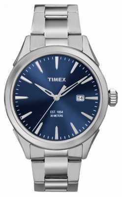 Timex Mens Chesapeake 3 Hand Silver Tone Blue Dial TW2P96800 Timex Mens Chesapeake 3 Hand Silver Tone Blue Dial TW2P96800