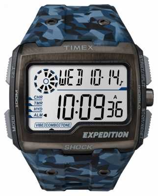 Timex Mens Expedition Grid Shock Blue Camo TW4B07100 Timex Mens Expedition Grid Shock Blue Camo TW4B07100