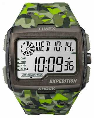 Timex Mens Expedition Grid Shock Green Camo TW4B07200 Timex Mens Expedition Grid Shock Green Camo TW4B07200