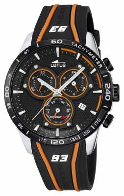 Lotus Mens Marc Marquez Chronograph Black Rubber Strap L18257/2 Lotus Mens Marc Marquez Chronograph Black Rubber Strap L18257/2