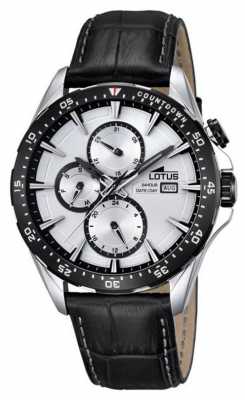 Lotus Mens Black Leather Strap Black Dial L18312/1 Lotus Mens Black Leather Strap Black Dial L18312/1