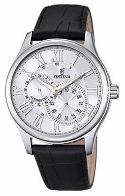 Festina Festina Mens Automatic Black Leather Strap F6848/1 Festina Festina Mens Automatic Black Leather Strap F6848/1