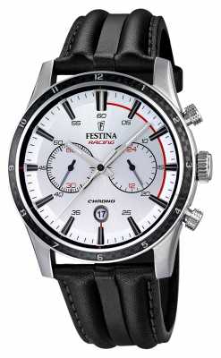 Festina Festina Mens Chrono With Black Leather Strap F16874/1 Festina Festina Mens Chrono With Black Leather Strap F16874/1