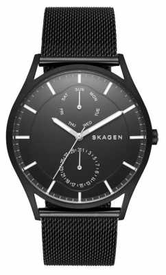 Skagen Holst Multifunction Black Steel-Mesh Watch SKW6318 Skagen Holst Multifunction Black Steel-Mesh Watch SKW6318