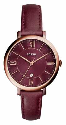 Fossil Ladies Jacqueline Red Leather Strap ES4099 Fossil Ladies Jacqueline Red Leather Strap ES4099