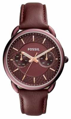 Fossil Ladies Tailor Brown Leather Strap ES4121 Fossil Ladies Tailor Brown Leather Strap ES4121
