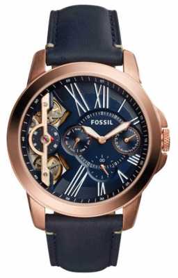Fossil Mens Grant Twist Blue Leather Chronograph ME1162 Fossil Mens Grant Twist Blue Leather Chronograph ME1162