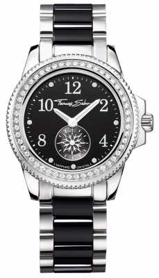 Thomas Sabo Ladies Glam Chic Ceramic Black/Silver Watch WA0169-222-203-33 Thomas Sabo Ladies Glam Chic Ceramic Black/Silver Watch WA0169-222-203-33