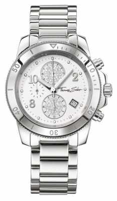 Thomas Sabo Ladies Glam Chrono Chic Silver WA0190-201-202-40 Thomas Sabo Ladies Glam Chrono Chic Silver WA0190-201-202-40