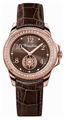 Thomas Sabo Ladies Glam Chic Brown Leather WA0238-266-205-33 Thomas Sabo Ladies Glam Chic Brown Leather WA0238-266-205-33