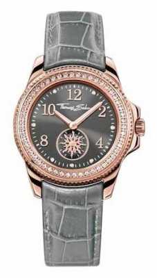 Thomas Sabo Ladies Glam Chic Grey Leather WA0239-274-210-33 Thomas Sabo Ladies Glam Chic Grey Leather WA0239-274-210-33