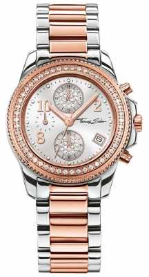 Thomas Sabo Ladies Glam Chrono Stainless Steel/Rose Gold WA0241-272-201-33 Thomas Sabo Ladies Glam Chrono Stainless Steel/Rose Gold WA0241-272-201-33