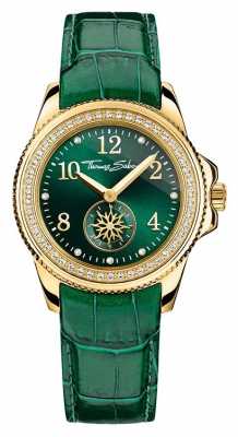 Thomas Sabo Ladies Glam Chic Green Leather Green Dial WA0255-276-211-33 Thomas Sabo Ladies Glam Chic Green Leather Green Dial WA0255-276-211-33