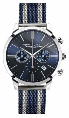 Thomas Sabo Mens Rebel Spirit Chronograph Navy WA0285-281-209-42 Thomas Sabo Mens Rebel Spirit Chronograph Navy WA0285-281-209-42