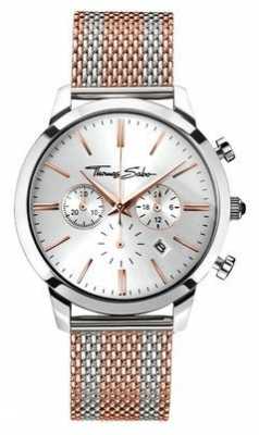 Thomas Sabo Mens Rebel Spirit Chronograph Rose Gold WA0287-283-201-42 Thomas Sabo Mens Rebel Spirit Chronograph Rose Gold WA0287-283-201-42