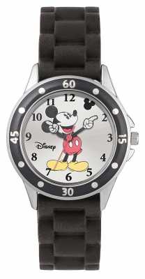 Disney Princess Mickey Mouse Black Rubber Strap MK1195 Disney Princess Mickey Mouse Black Rubber Strap MK1195