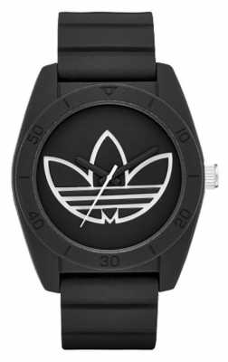 adidas Originals Mens Santiago Black Rubber Strap ADH3189 adidas Originals Mens Santiago Black Rubber Strap ADH3189