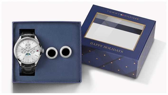 Tommy Hilfiger Mens Oliver Watch And Cufflink Set 1770014 Tommy Hilfiger Mens Oliver Watch And Cufflink Set 1770014