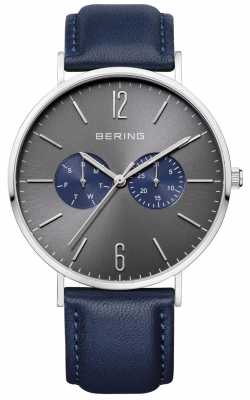 Bering Gents Blue Leather Watch 14240-803 Bering Gents Blue Leather Watch 14240-803