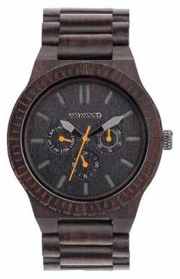 WeWood Mens Kappa Black Orange Wooden Black Strap 70315300 WeWood Mens Kappa Black Orange Wooden Black Strap 70315300