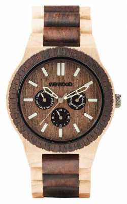 WeWood Mens Kappa Choco Creama Wooden Strap 70315510 WeWood Mens Kappa Choco Creama Wooden Strap 70315510