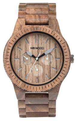WeWood Mens Kappa Nut Wooden Brown Strap 70315700 WeWood Mens Kappa Nut Wooden Brown Strap 70315700
