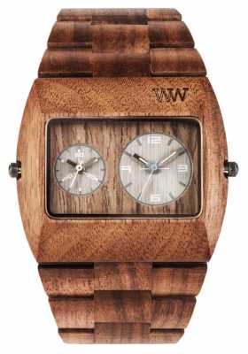 WeWood Mens Jupiter RS Nut Wooden Brown Strap 70331700 WeWood Mens Jupiter RS Nut Wooden Brown Strap 70331700
