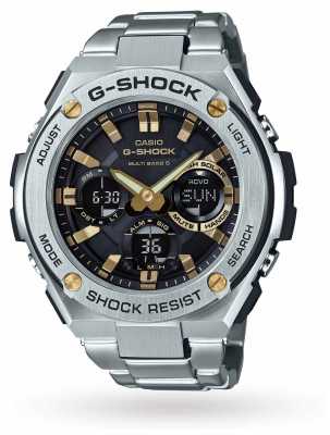 Casio Mens G-Steel Chronograph Alarm Stainless Steel GST-W110D-1A9ER Casio Mens G-Steel Chronograph Alarm Stainless Steel GST-W110D-1A9ER