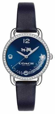 Coach Womens Delancey Blue Leather Strap Blue Dial 14502668 Coach Womens Delancey Blue Leather Strap Blue Dial 14502668