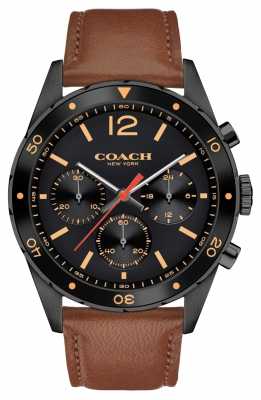 Coach Mens Sullivan Sport Chronograph Brown Leather Strap 14602070 Coach Mens Sullivan Sport Chronograph Brown Leather Strap 14602070