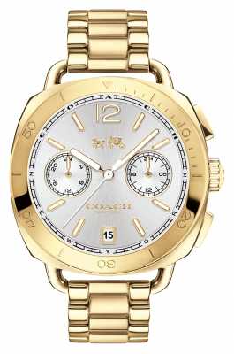 Coach Womens Tatum Gold PVD Plated Silver Dial 14502603 Coach Womens Tatum Gold PVD Plated Silver Dial 14502603