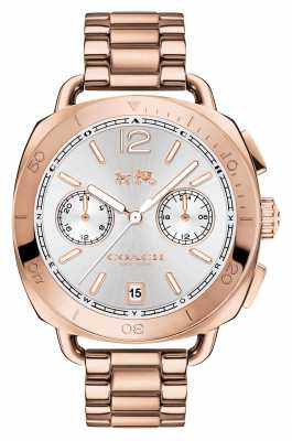 Coach Womens Tatum Rose Gold PVD Plated Silver Dial 14502604 Coach Womens Tatum Rose Gold PVD Plated Silver Dial 14502604