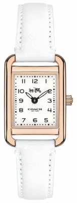 Coach Womens Thompson White Leather Strap White Dial 14502298 Coach Womens Thompson White Leather Strap White Dial 14502298