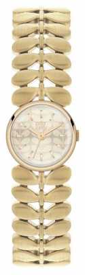 Orla Kiely Womens Laurel Gold PVD Plated OK4022 Orla Kiely Womens Laurel Gold PVD Plated OK4022