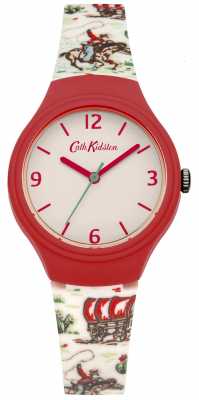 Cath Kidston Ladies Red And White Silicone Cowboy Watch CKL023CL Cath Kidston Ladies Red And White Silicone Cowboy Watch CKL023CL
