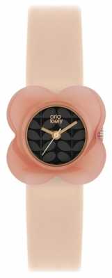 Orla Kiely Womens Poppy Pink Leather Strap OK2060 Orla Kiely Womens Poppy Pink Leather Strap OK2060