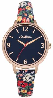Cath Kidston MEWS DITSY NAVY FABRIC STRAP WATCH CKL002URG Cath Kidston MEWS DITSY NAVY FABRIC STRAP WATCH CKL002URG