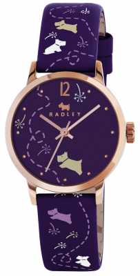Radley Meadow Egg Plant Printed Strap RY2340 Radley Meadow Egg Plant Printed Strap RY2340