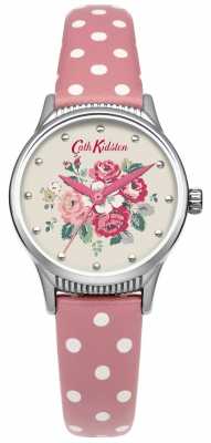 Cath Kidston Ladies Forest Bunch Pink Spot Leather Watch CKL012PS Cath Kidston Ladies Forest Bunch Pink Spot Leather Watch CKL012PS