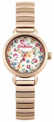 Cath Kidston Rose Gold Expander With Photo Printed Dial CKL016RGM Cath Kidston Rose Gold Expander With Photo Printed Dial CKL016RGM