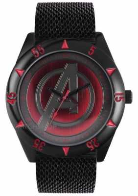 Avengers Black Mesh Strap AUM1541 Avengers Black Mesh Strap AUM1541
