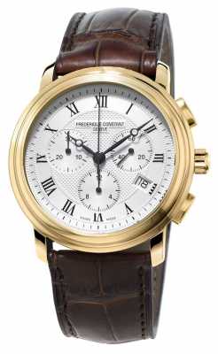 Frederique Constant Mens Classic Chronograph Brown Leather Strap FC-292MC4P5 Frederique Constant Mens Classic Chronograph Brown Leather Strap FC-292MC4P5