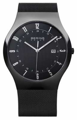 Bering Mens Milanese Black Mesh Strap 14640-222 Bering Mens Milanese Black Mesh Strap 14640-222