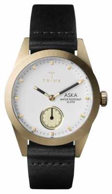 Triwa Womans Ivory Aska Black Leather AKST101-SS010113 Triwa Womans Ivory Aska Black Leather AKST101-SS010113