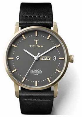 Triwa Unisex Ash Klinga Black Leather KLST107-CL010117 Triwa Unisex Ash Klinga Black Leather KLST107-CL010117