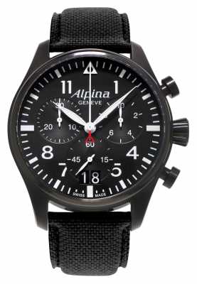 Alpina Mens Startimer Pilot Chronograph Quartz AL-372B4FBS6 Alpina Mens Startimer Pilot Chronograph Quartz AL-372B4FBS6