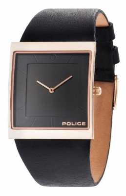 Police Mens Skyline Black Leather Strap Black Dial 14694MSR/02 Police Mens Skyline Black Leather Strap Black Dial 14694MSR/02