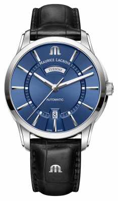 Maurice Lacroix Mens Pontos Automatic Blue PT6358-SS001-430-1 Maurice Lacroix Mens Pontos Automatic Blue PT6358-SS001-430-1
