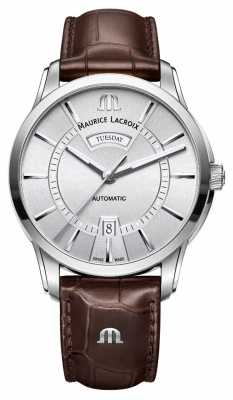 Maurice Lacroix Mens Pontos Automatic Silver Dial PT6358-SS001-130-1 Maurice Lacroix Mens Pontos Automatic Silver Dial PT6358-SS001-130-1
