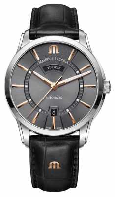 Maurice Lacroix Mens Pontos Automatic Grey Dial PT6358-SS001-331-1 Maurice Lacroix Mens Pontos Automatic Grey Dial PT6358-SS001-331-1